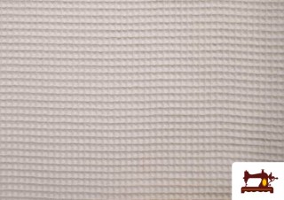 Tissu en Waffle/Gaufre de Couleurs couleur Écru Tissu en Waffle/Gaufre de Couleurs couleur Écru