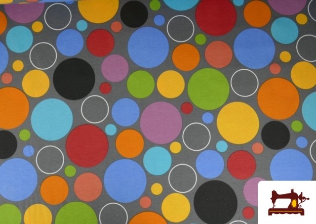 Acheter Tissu en Canvas pour Décoration avec Cercles de Couleurs