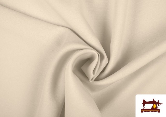 Acheter Tissu en Stretch Économique de Couleurs (Largeur 280 cm) couleur Écru