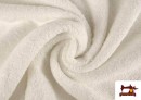 Tissu de Boucle en Coton Américain Blanc