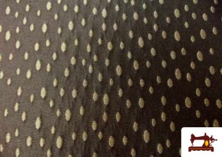 Tissu de Rase Brocart avec Soie couleur Brun Tissu de Rase Brocart avec Soie couleur Brun