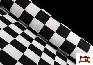 Tissu Damier Noir et Blanc Tissu Damier Noir et Blanc