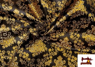 Tissu Doré avec Médaillons Tissu Doré avec Médaillons