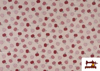 Acheter en ligne Tissu en Canvas Anti-Tâches Imprimé avec Dessin de Pommes Acheter en ligne Tissu en Canvas Anti-Tâches Imprimé avec Dessin de Pommes