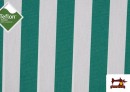 Acheter en ligne Tissu en Canvas pour Stores avec Finissage en Teflon Imperméable couleur Vert