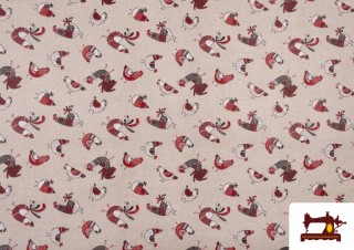 Acheter Tissu Anti-Tâches pour Linge de Table avec Poules Acheter Tissu Anti-Tâches pour Linge de Table avec Poules