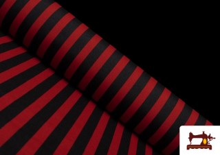 Tissu à Rayures Rouges et Noires Tissu à Rayures Rouges et Noires