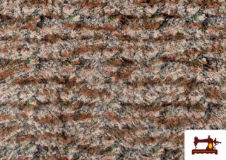 Vente de Tissu à Poil Court Tacheté Marron Vente de Tissu à Poil Court Tacheté Marron