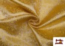 Vente de Tissu en Jacquard pour Vêtements Medievaux Économique couleur Doré