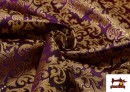 Acheter Tissu en Jacquard pour Vêtements Medievaux Économique couleur Violet foncé
