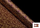 Vente de Tissu en Jacquard pour Vêtements Medievaux Économique couleur Violet foncé