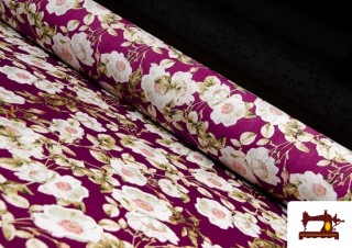 Tissu pour Vêtements Flamenco avec Fleurs Tissu pour Vêtements Flamenco avec Fleurs