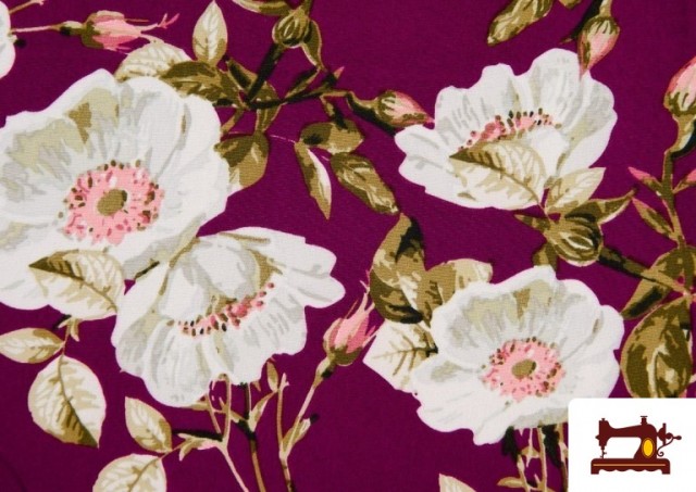 Vente en ligne de Tissu pour Vêtements Flamenco avec Fleurs