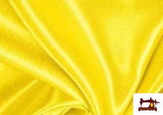 Tissu de Rase en Polyester couleur Jaune Tissu de Rase en Polyester couleur Jaune