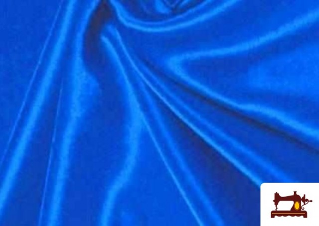 Acheter Tissu de Rase en Polyester couleur Bleu