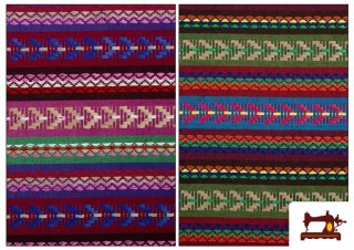 Tissu à Rayures Multicolores pour Décoration Tissu à Rayures Multicolores pour Décoration