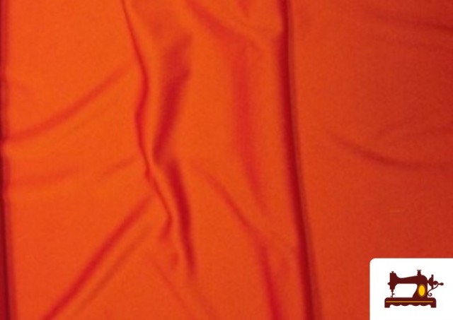 Acheter en ligne Tissu Point de Soie couleur Orange