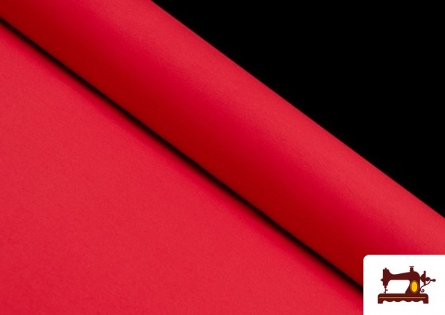 Acheter Tissu en Stretch Économique de Couleurs (Largeur 280 cm) couleur Rouge