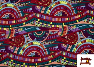 Acheter Tissu avec Imprimé Ethnique Fantaisie