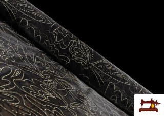 Tissu en Organza avec Papillons Dorées Tissu en Organza avec Papillons Dorées