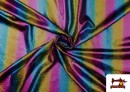 Tissu en Lycra Spandex Brillant Multicolore