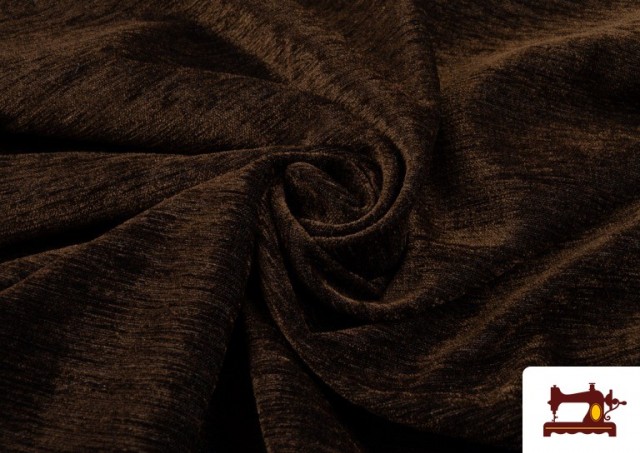 Vente en ligne de Tissu en Chenille Marron Coordonné pour Tapisserie et Décoration couleur Brun