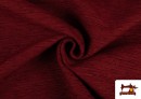Acheter en ligne Tissu pour Tapisserie en Chenille Coordonné Grenat couleur Grenat