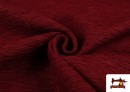 Vente en ligne de Tissu pour Tapisserie en Chenille Coordonné Grenat couleur Grenat