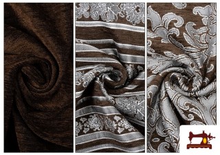 Tissu en Chenille Marron Coordonné pour Tapisserie et Décoration couleur Gris clair Tissu en Chenille Marron Coordonné pour Tapisserie et Décoration couleur Gris clair