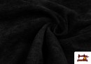 Acheter en ligne Tissu en Chenille Réversible couleur Noir