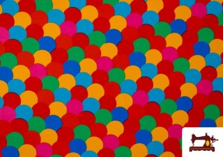 Acheter Tissu Fantaisie avec Imprimé Multicolore