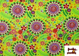 Acheter Tissu Graffity Fantaisie avec Imprimé Multicolore