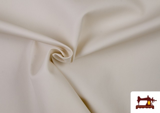Vente de Tissu en Cuir Synthétique de Couleurs Eco couleur Blanc