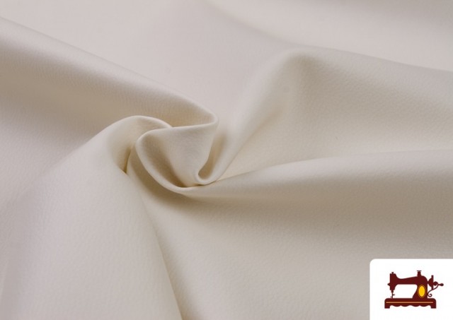 Vente en ligne de Tissu en Cuir Synthétique de Couleurs Eco couleur Blanc