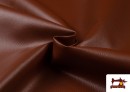 Vente en ligne de Tissu en Cuir Synthétique de Couleurs Eco couleur Tuile