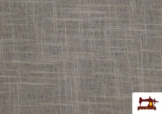 Tissu en Rideau Simili Lin Naturel avec Ruban de Plomb