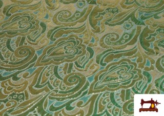 Tissu en Jacquard Brocart de Couleurs Largeur 110 cm couleur Vert Bouteille Tissu en Jacquard Brocart de Couleurs Largeur 110 cm couleur Vert Bouteille