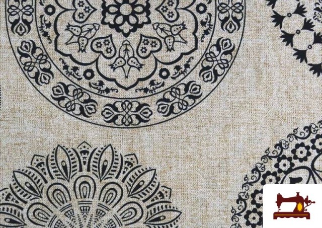 Acheter en ligne Tissu en Canvas Imprimé avec Mandala