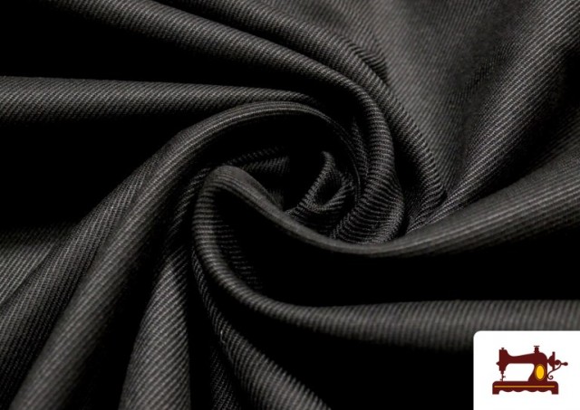 Vente de Tissu Serge en Coton 100% couleur Noir