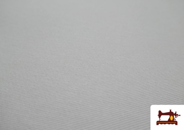 Vente en ligne de Tissu Serge en Coton 100% couleur Blanc