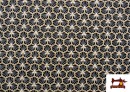 Tissu Popeline en Coton avec Imprimé Géométrique couleur Noir