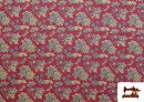 Vente en ligne de Tissu en Coton avec Imprimé de Noël couleur Rouge