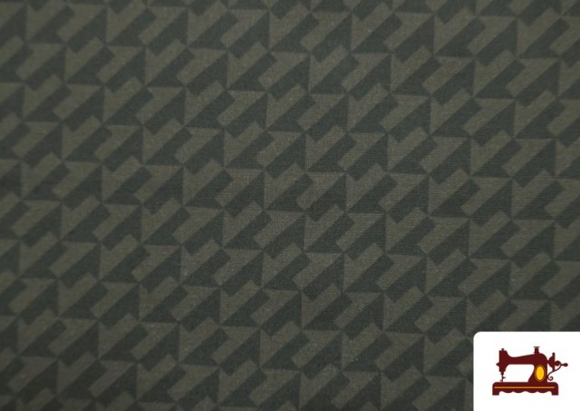 Vente de Tissu Imprimé avec Flèches couleur Kaki