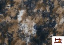 Acheter Tissu en Coton avec Imprimé Marbré couleur Bronzé