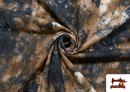 Vente de Tissu en Coton avec Imprimé Marbré couleur Bronzé