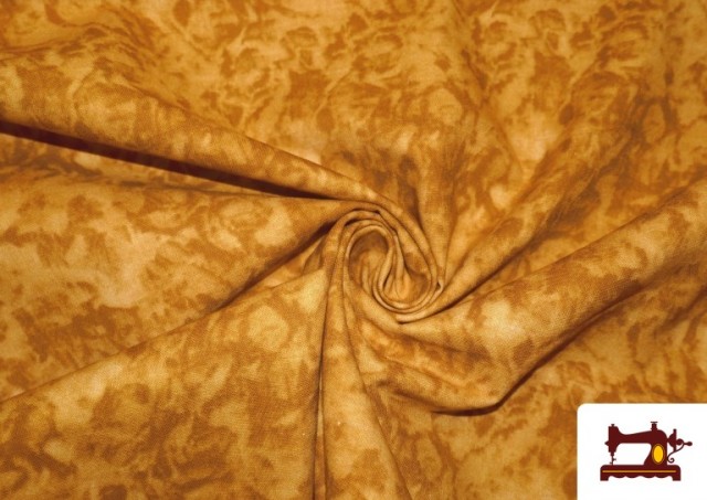 Vente en ligne de Tissu en Coton Marbré de Couleurs couleur Jaune