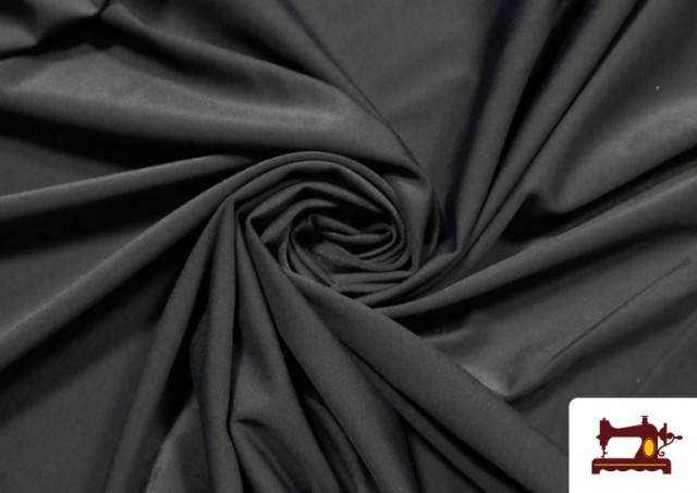 Tissu en Lyra Élastique de Couleurs couleur Noir