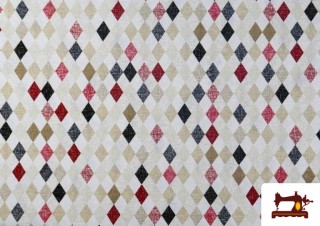 Acheter Tissu pour Décoration avec Losanges Petits