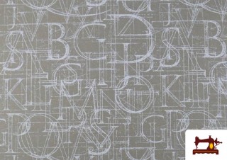 Vente de Tissu en Canvas Imprimé avec Lettres