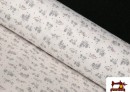 Tissu en Coton avec Imprimé Chiens en Amsterdam couleur Rose pâle